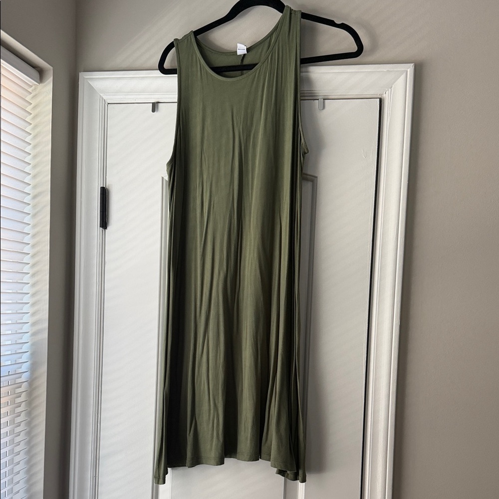 Old Navy Olive Green Sleeveless Dress